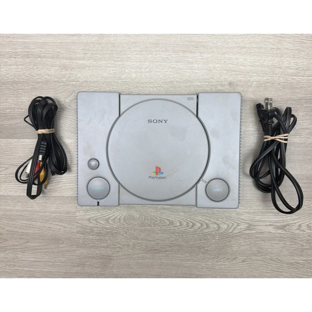 Sony PlayStation PS1 Console Bundle Tested & Working SCPH-7501 5 Games Included